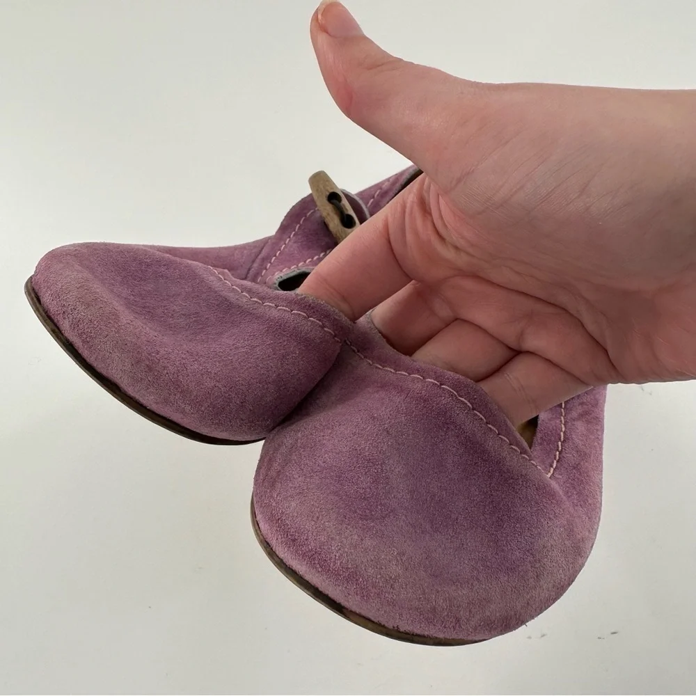 Seychelles womens flats size 36 purple suede ballet balletcore maryjanes
